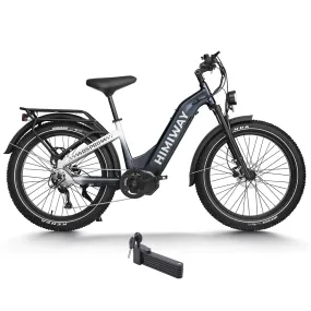 Himiway 500W 48V D5 Pro ST Premium All-Terrain Mid-Drive Fat Tire Step-Thru Electric Bike