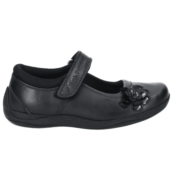 Hush Puppies Girls School Shoe Jessica Jnr Black Leather