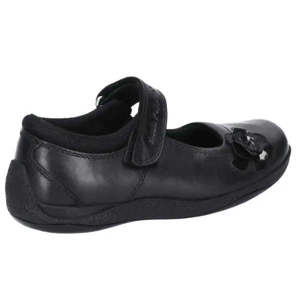 Hush Puppies Girls School Shoe Jessica Jnr Black Leather