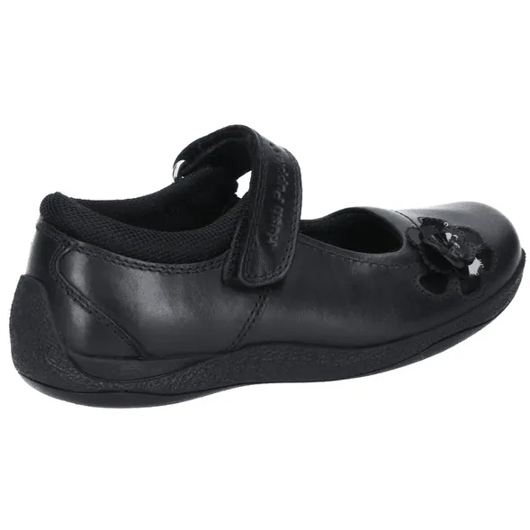 Hush Puppies Girls School Shoe Jessica Snr Black Leather