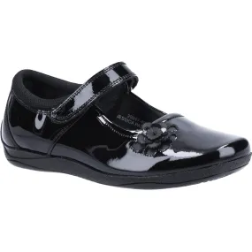 Hush Puppies Girls School Shoe Jessica Snr Black Patent