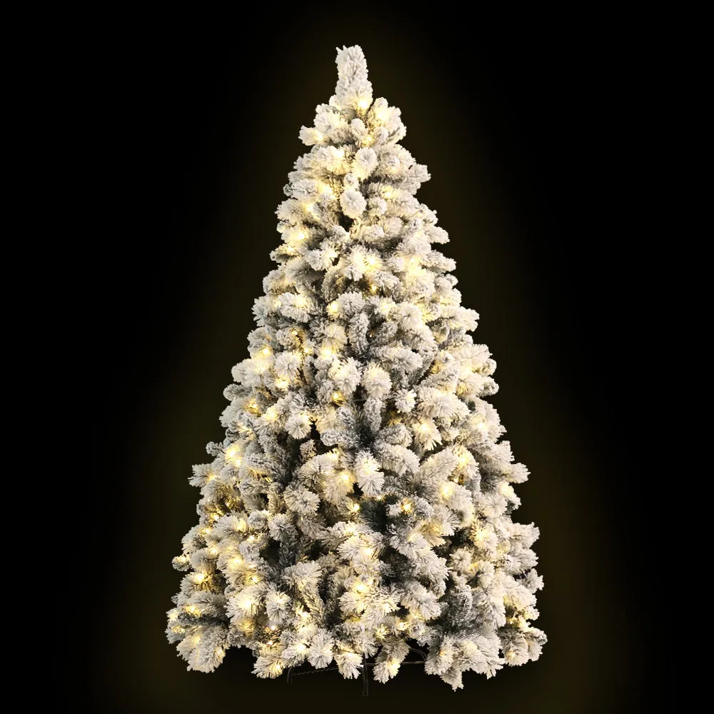 Jollys Christmas Tree 1.8M Xmas Tree with 350 LED Lights Snowy Tips