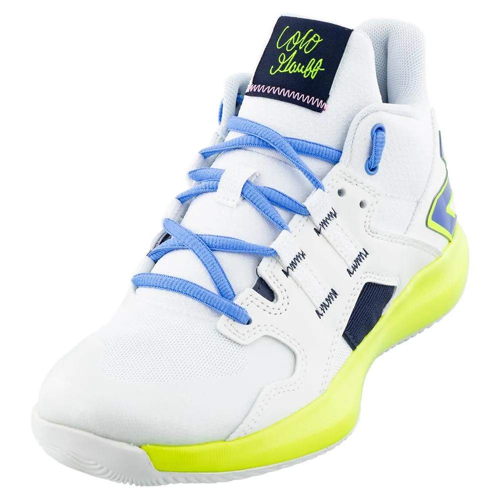 Juniors` Coco CG1 Tennis Shoes White and Hi-lite