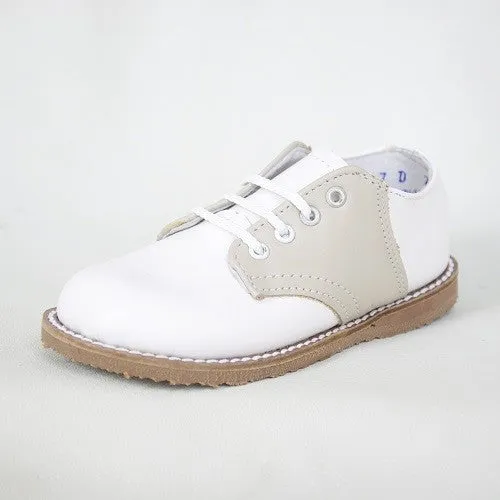 Kepner Scott White & Beige Saddle Oxford