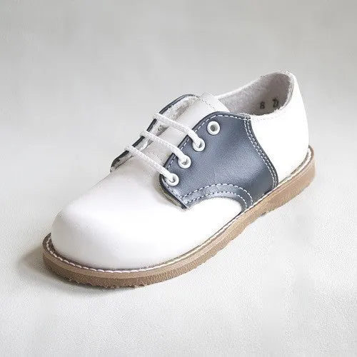 Kepner Scott White & Navy Saddle Oxford