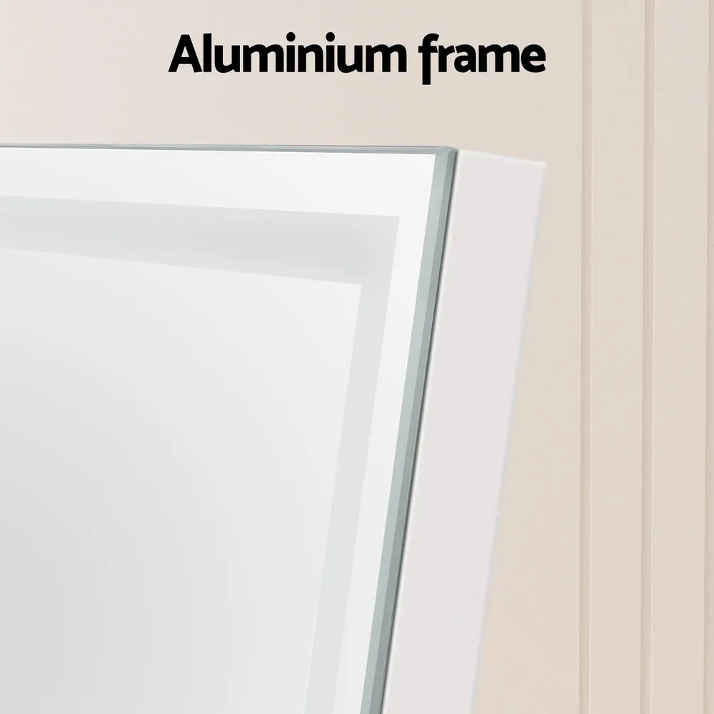 LED Full-Length Wall Floor Mirror Aluminium Frame - Embellir