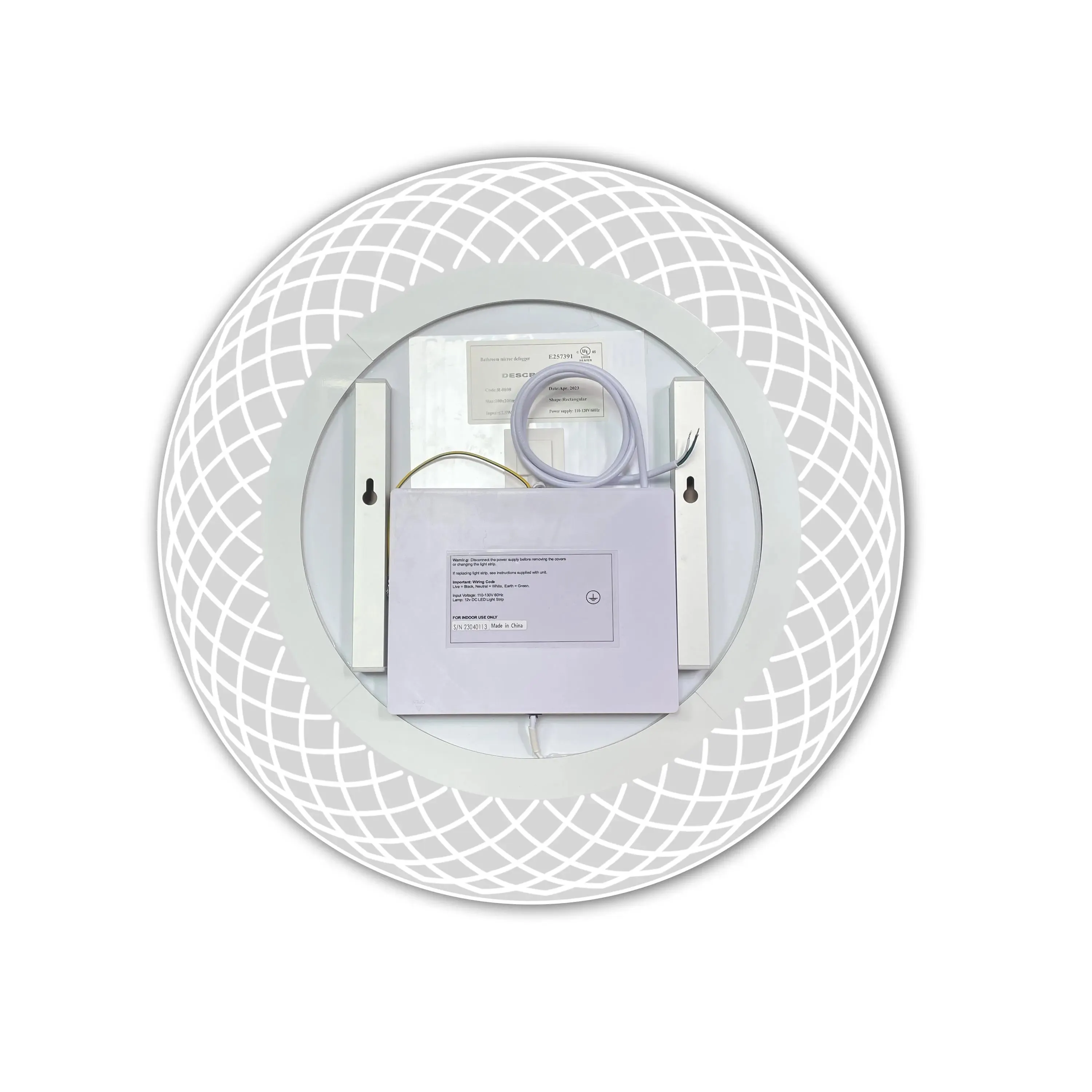 Liza Round LED Lighted Mirror with Dimmer & Defogger - Available in 2 Sizes