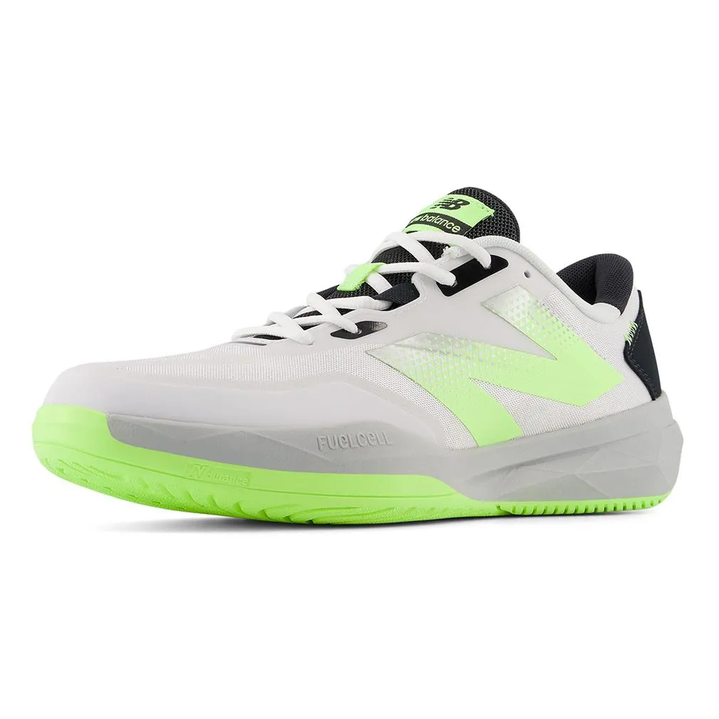 Men`s FuelCell 796v4 D Width Tennis Shoes White and Bleached Lime