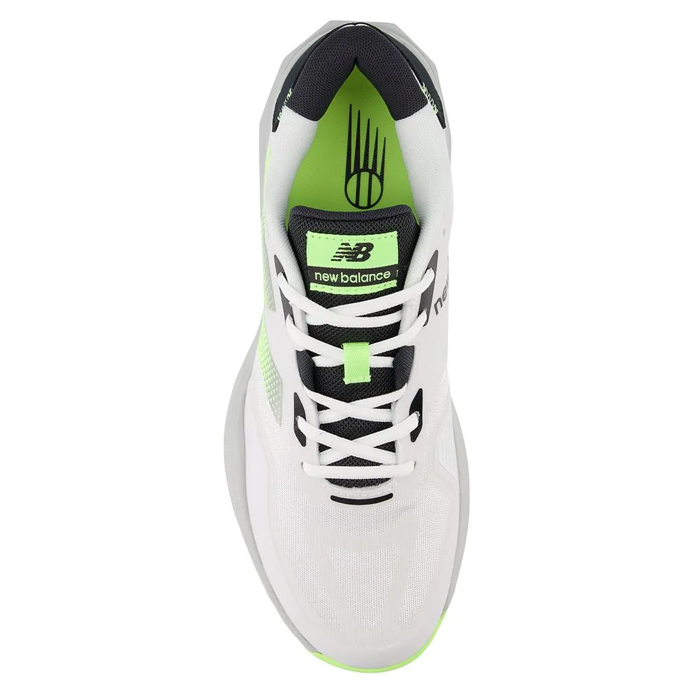 Men`s FuelCell 796v4 D Width Tennis Shoes White and Bleached Lime