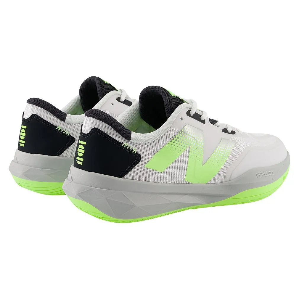 Men`s FuelCell 796v4 D Width Tennis Shoes White and Bleached Lime