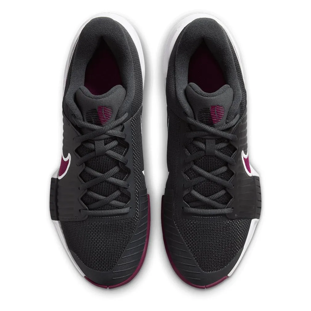 Mens GP Challenge Pro Tennis Shoes Dark Smoke Grey and Sangria