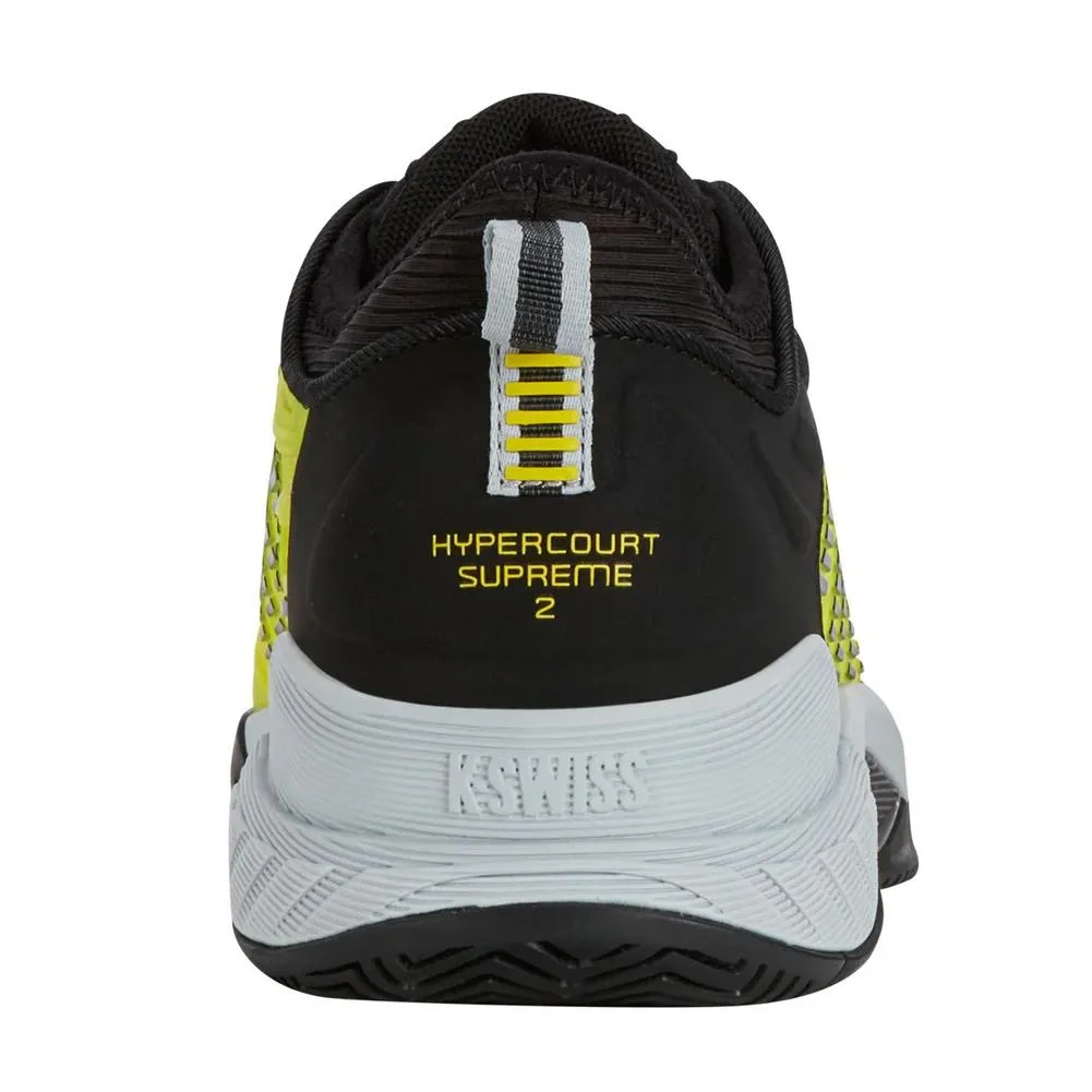 Men`s Hypercourt Supreme 2 Tennis Shoes Yellow and Black