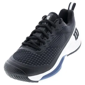 Men's Rush Pro 4.5 Tennis Shoes Black and Ensign Blue