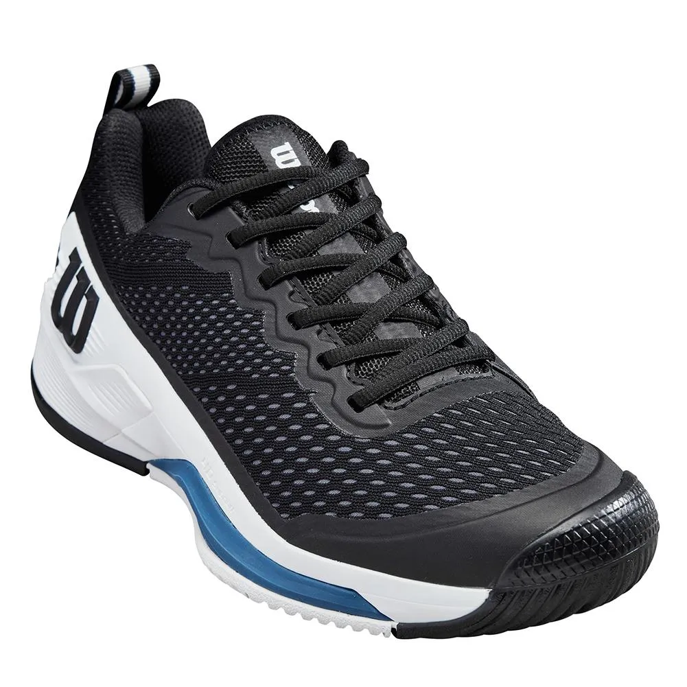 Men's Rush Pro 4.5 Tennis Shoes Black and Ensign Blue