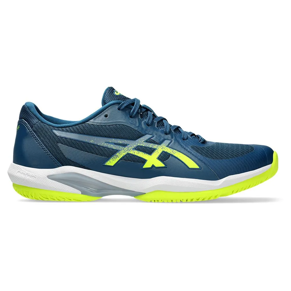 Mens Solution Swift FF 2 Tennis Shoes Mako Blue and Safety Yellow