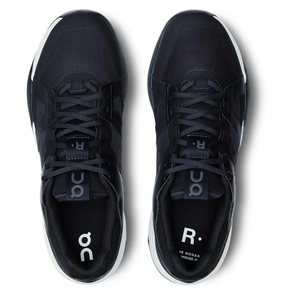 Men's The Roger Clubhouse Pro Tennis Shoes Black and White