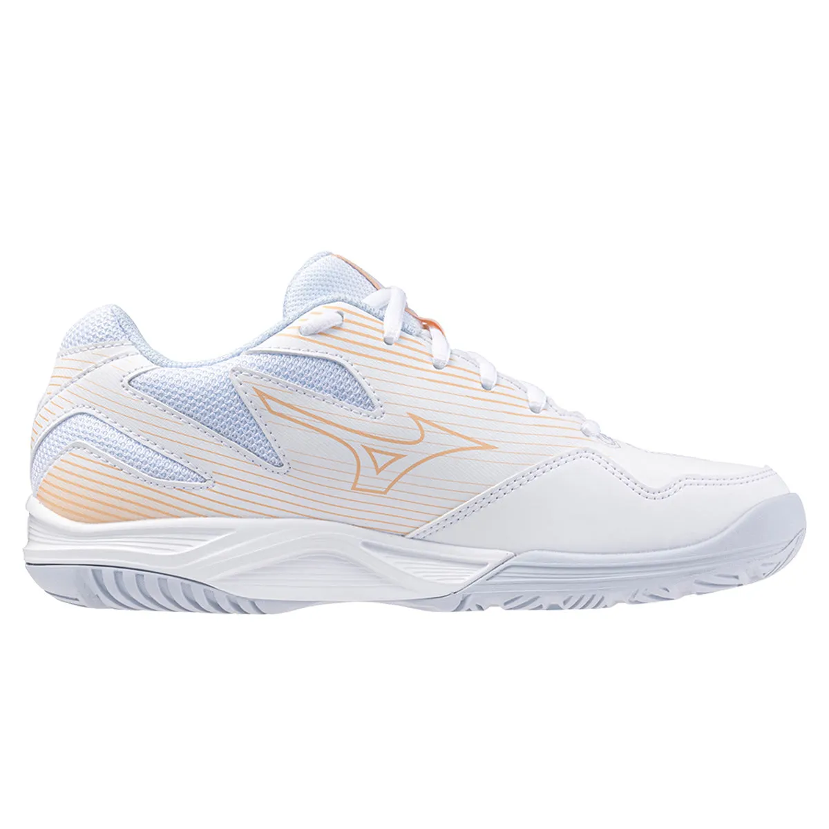 Mizuno Cyclone Speed 4 Womens | White/peach Parfait/halogen Blue