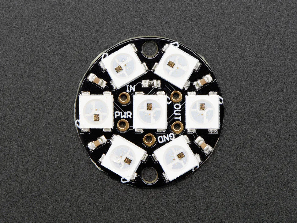 NeoPixel Jewel - 7 x WS2812 5050 RGB LED with Integrated Drivers