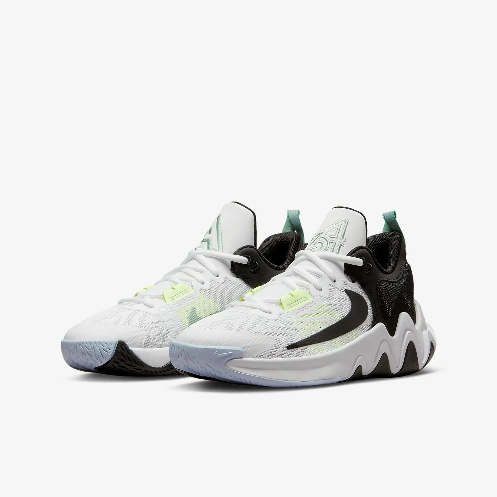 Nike Men's Giannis Immortality 2 Shoes - White / Barely Volt / Grey Fog / Black