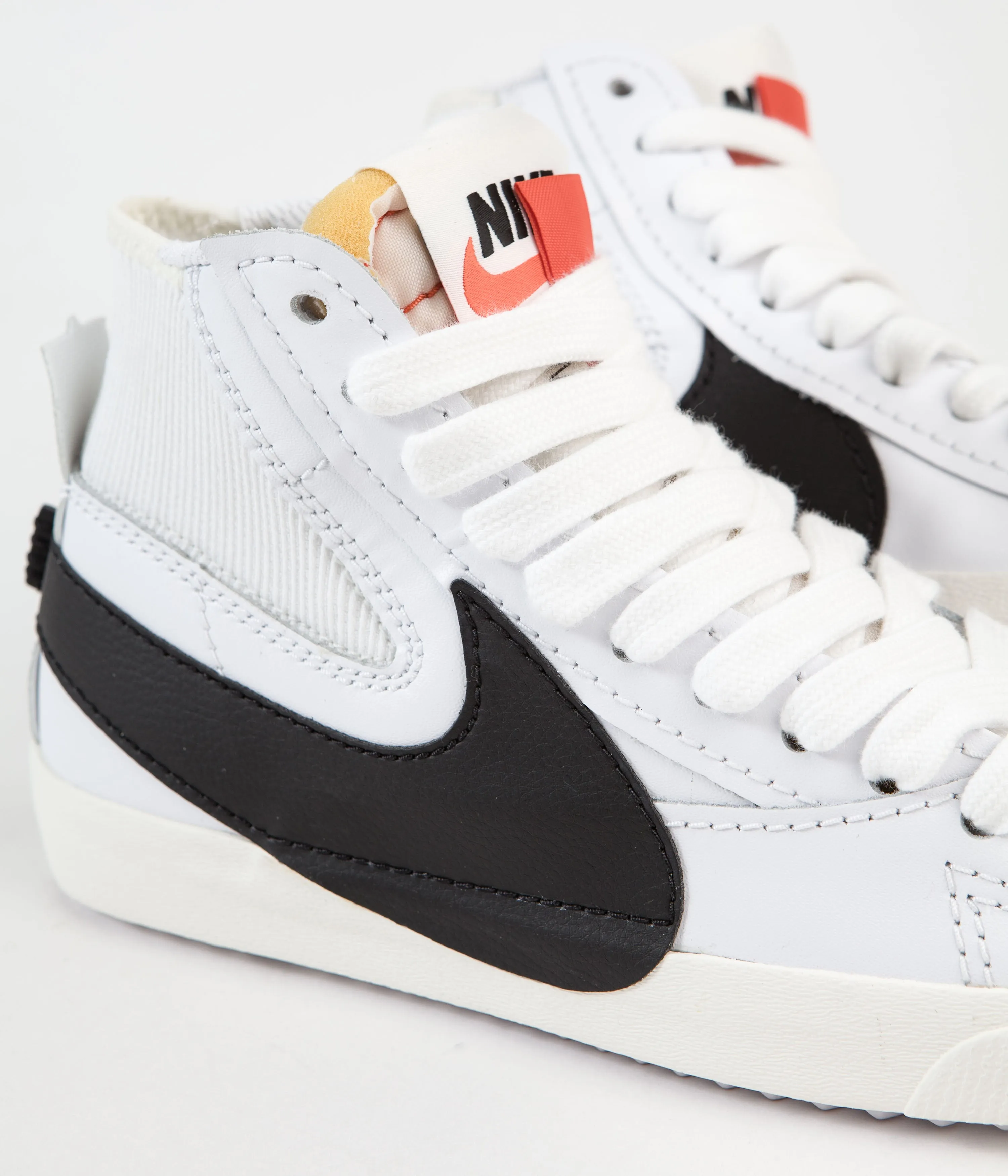 Nike Womens Blazer Mid '77 Jumbo Shoes - White / Black - White - Sail