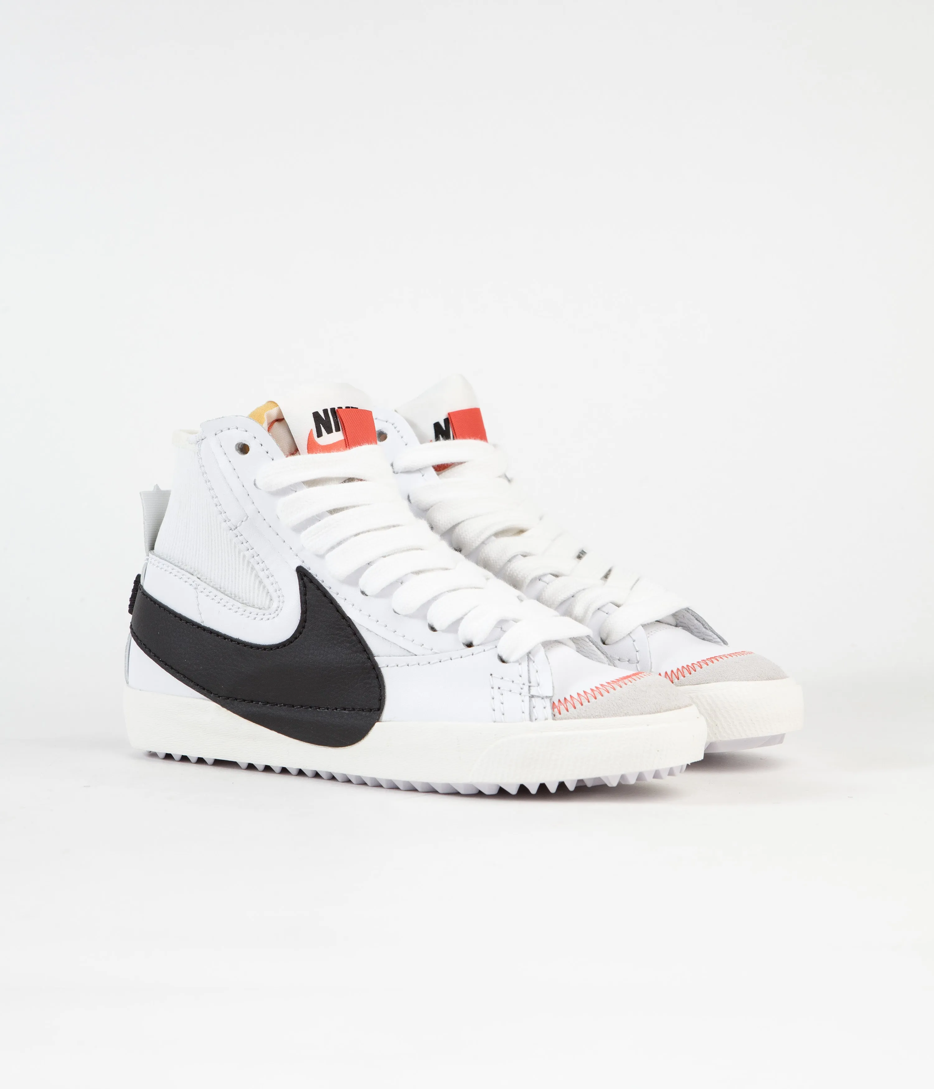 Nike Womens Blazer Mid '77 Jumbo Shoes - White / Black - White - Sail