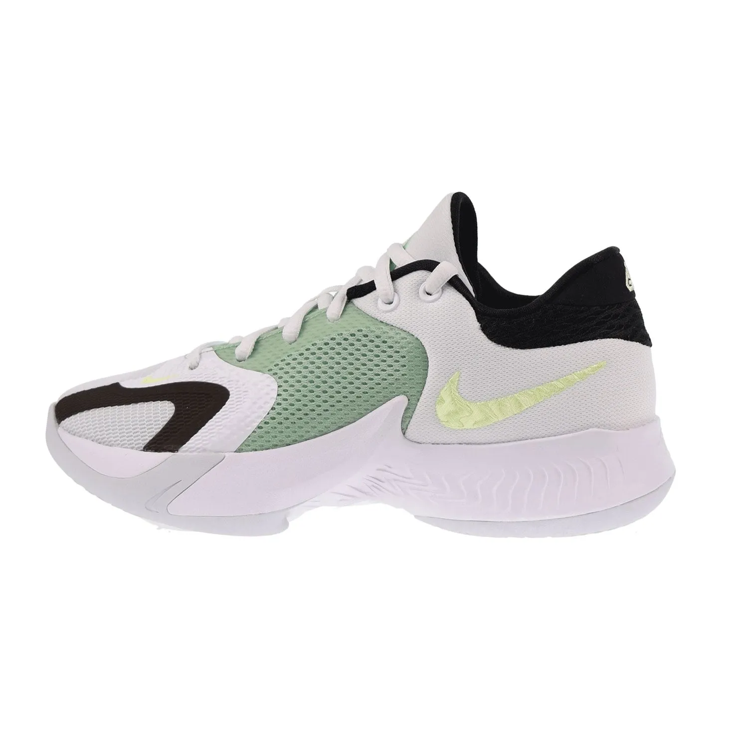 Nike Zoom Freak 4 (GS) Big Kids' Shoes White-Black-Barely Volt