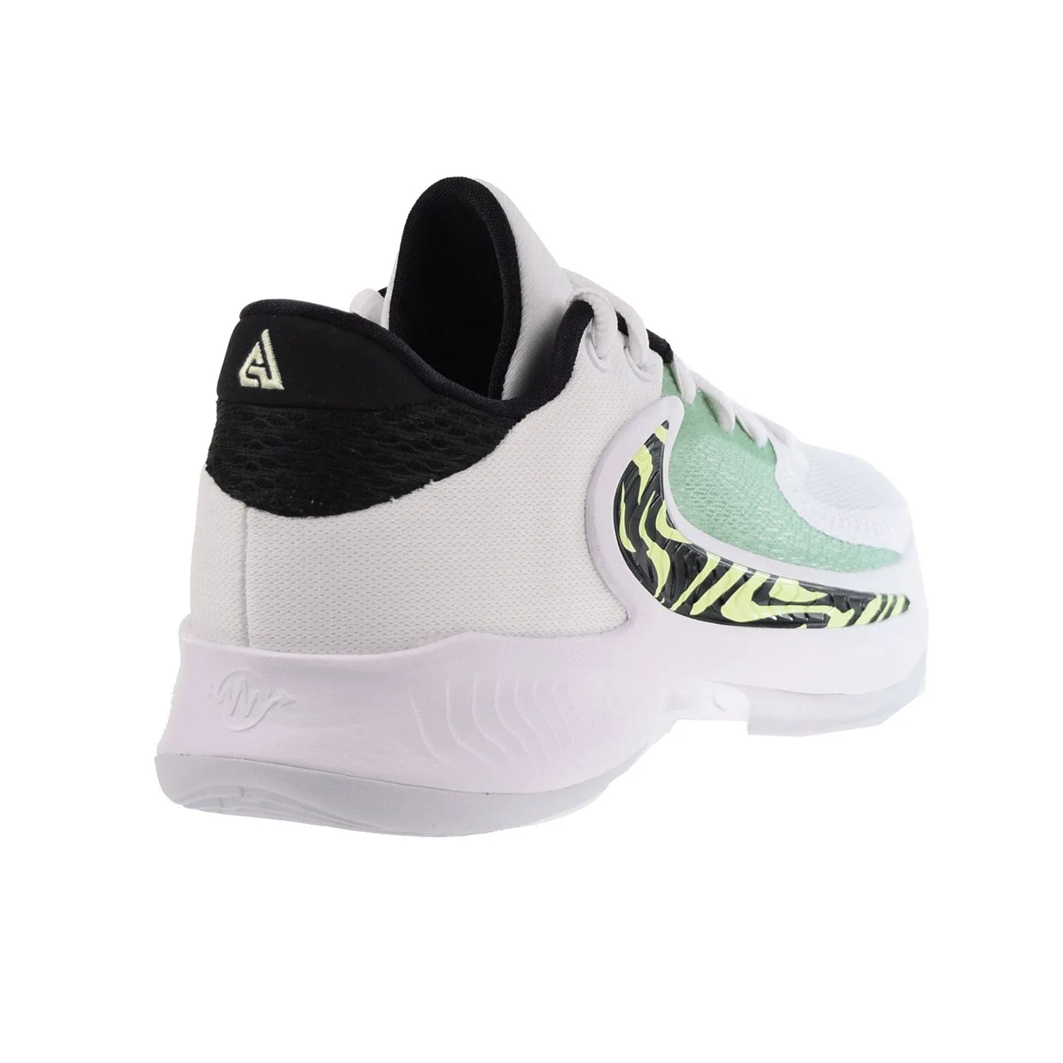 Nike Zoom Freak 4 (GS) Big Kids' Shoes White-Black-Barely Volt