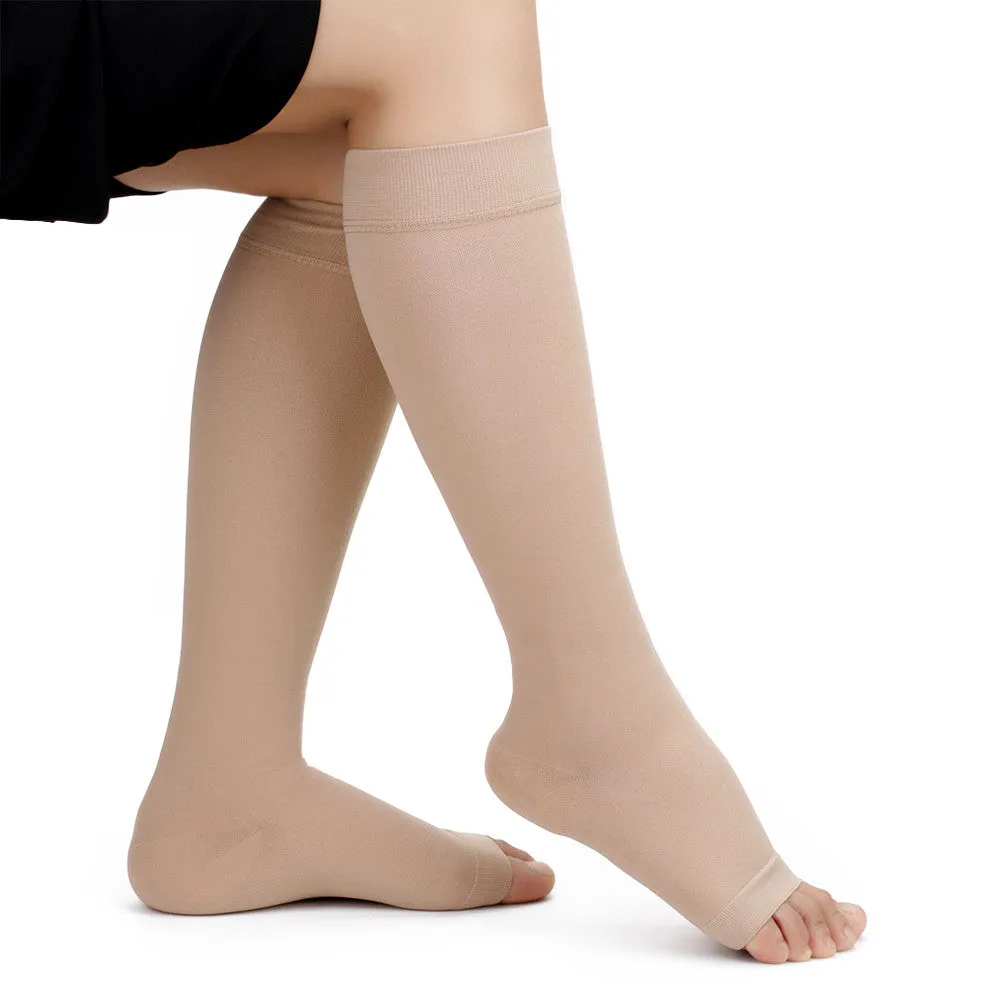 No Toe Anti-Fatigue Compression  Knee High Stockings