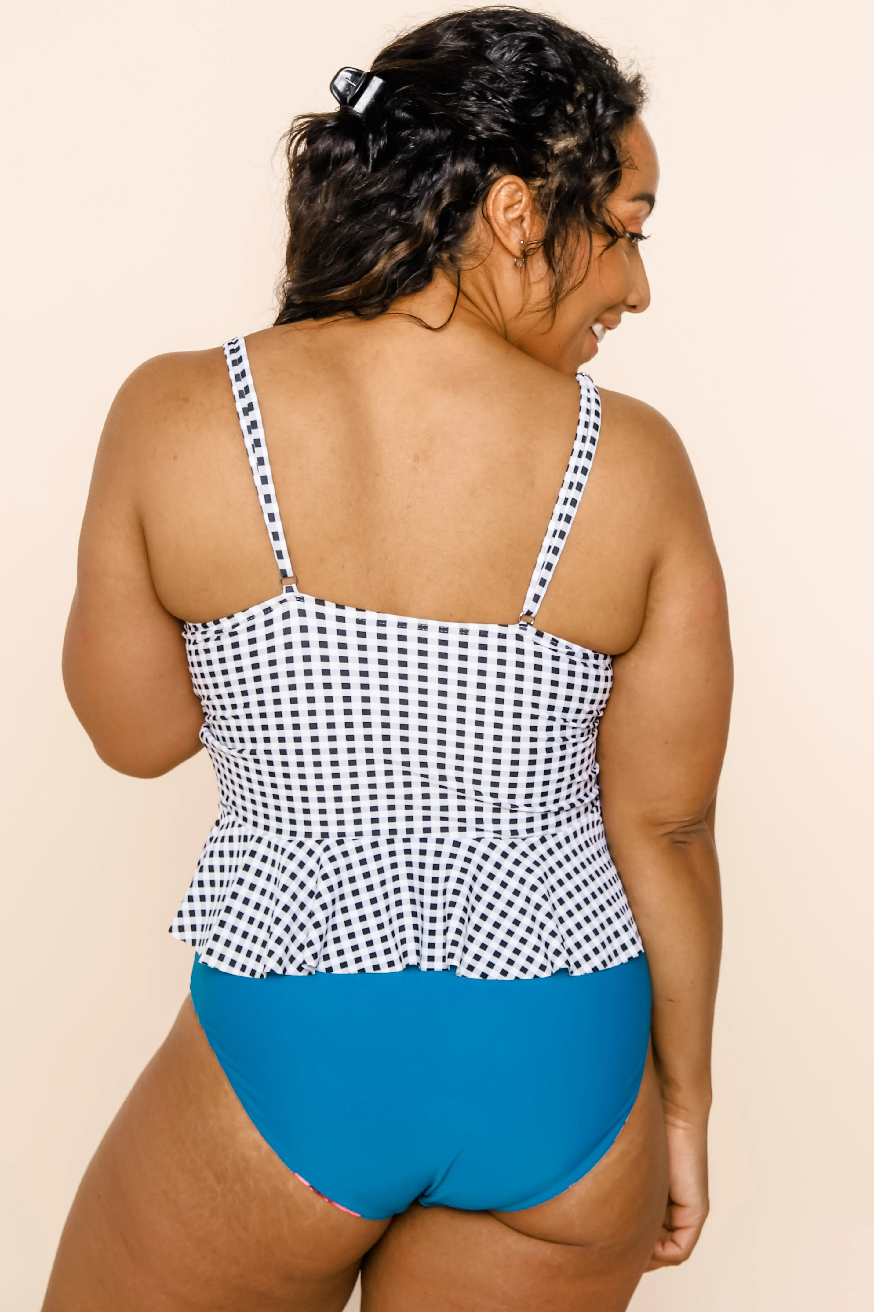 Phi Phi Top | Black & White Gingham | Final Sale