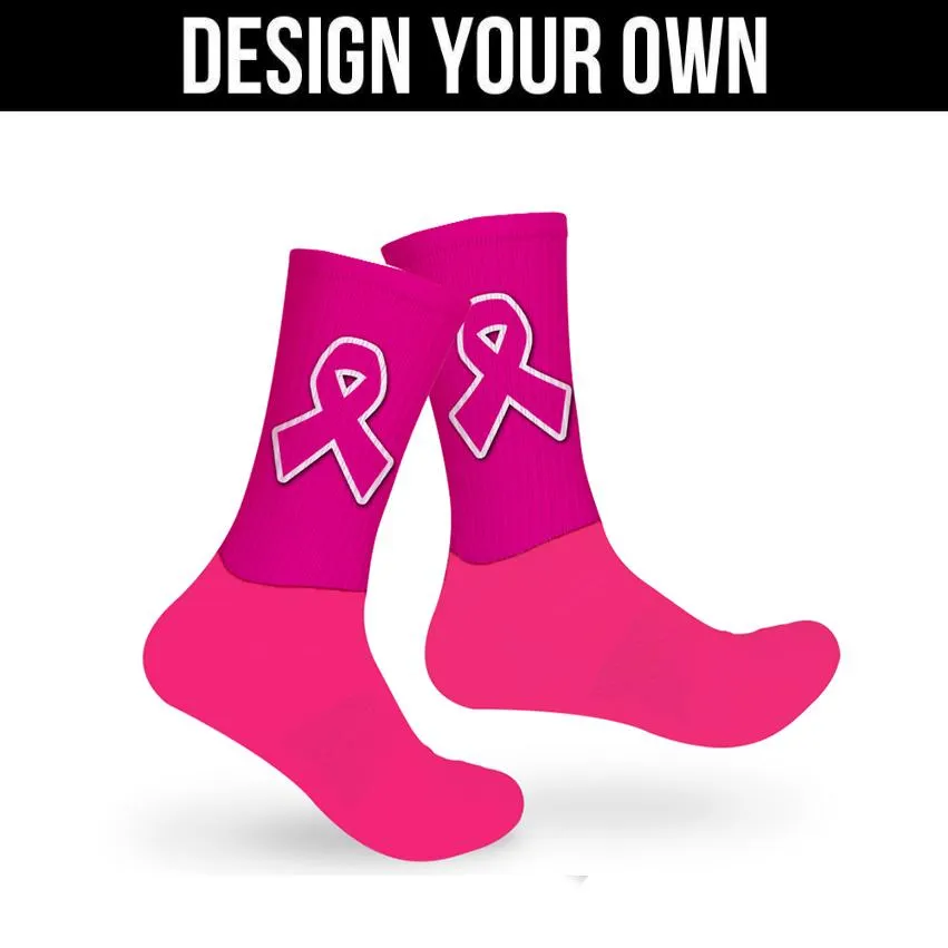 Pink Athletic Socks - Custom