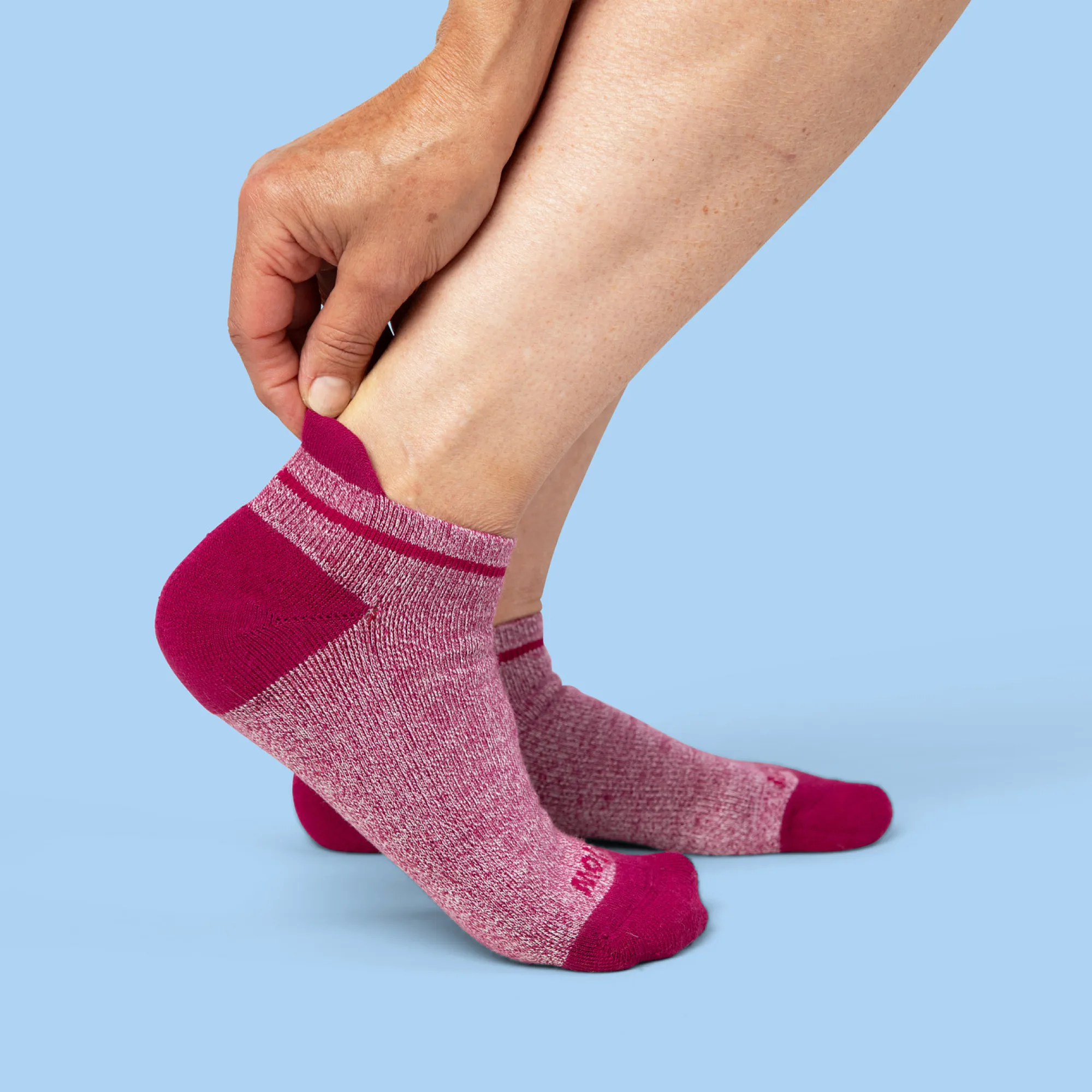 Plum Twist  - Ankle Sock