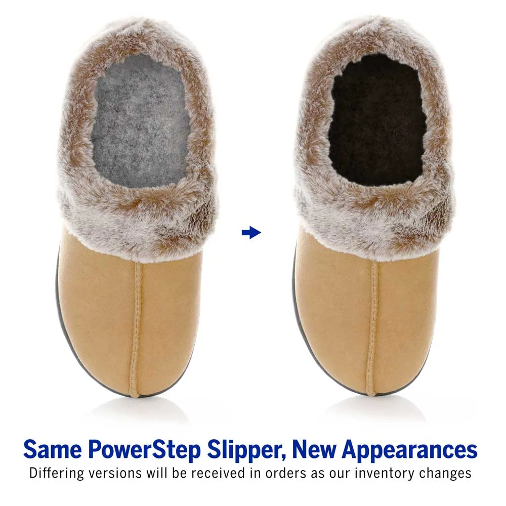 PowerStep Women's Clog Slippers | Plantar Fasciitis Arch Support Orthotic House Shoe