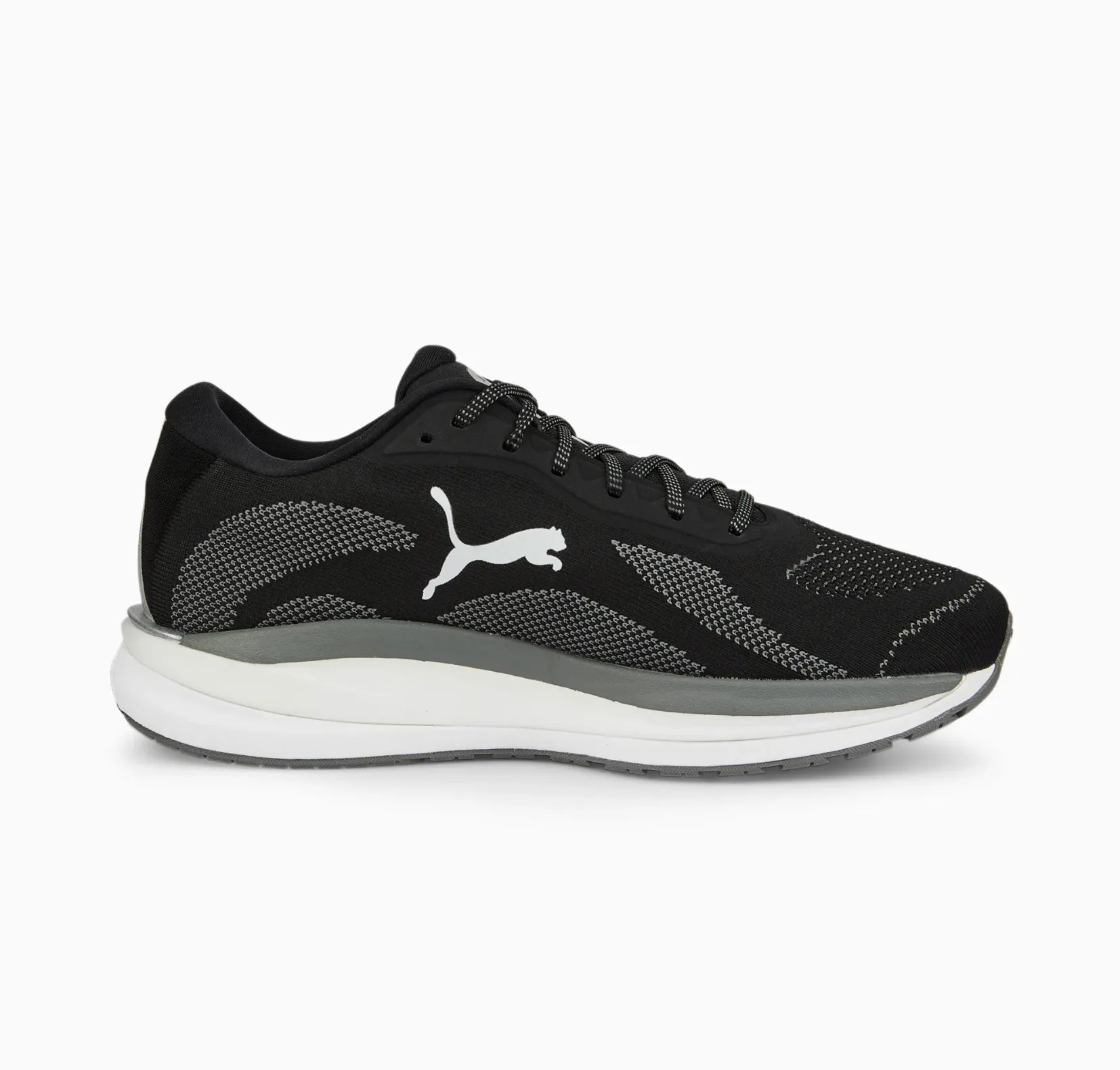 Puma Men's Magnify Nitro Knit - Black/Castlerock/White (376907)