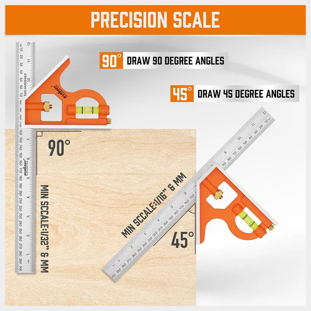 Rafter Square And Combination Square Tool Set Sdy-86099