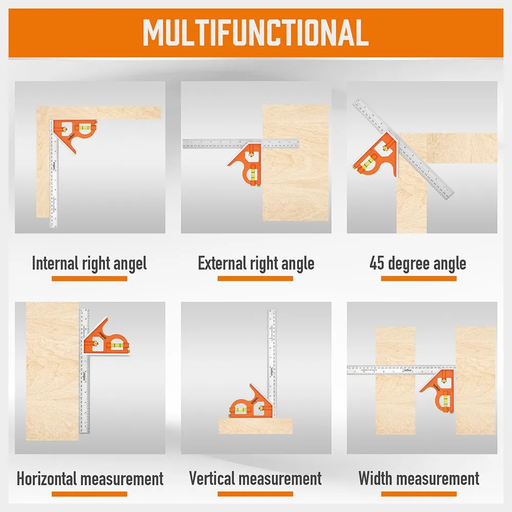 Rafter Square And Combination Square Tool Set Sdy-86099