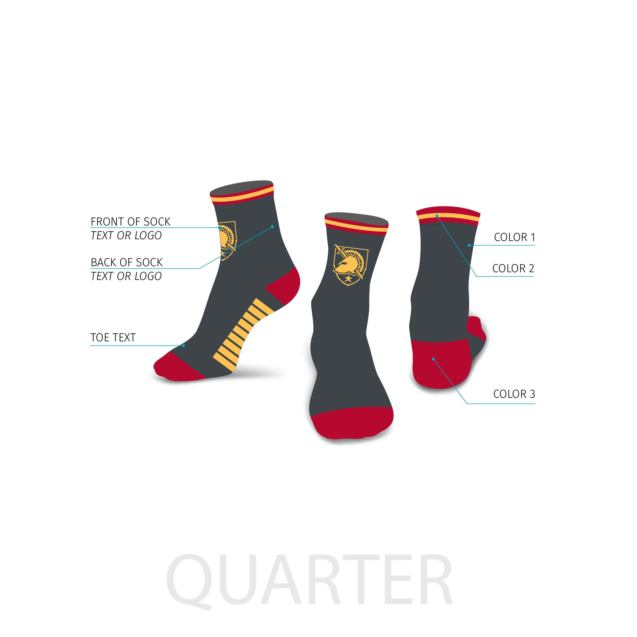 Reaktor Custom Quarter Sock