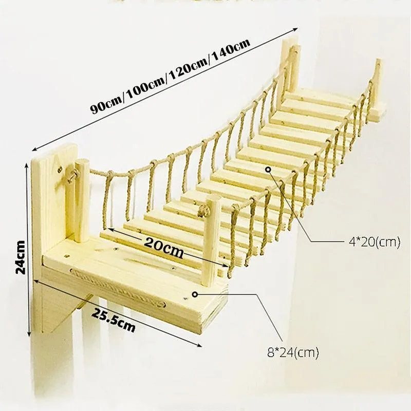 Rope Bridge Climbing Frames For Cats