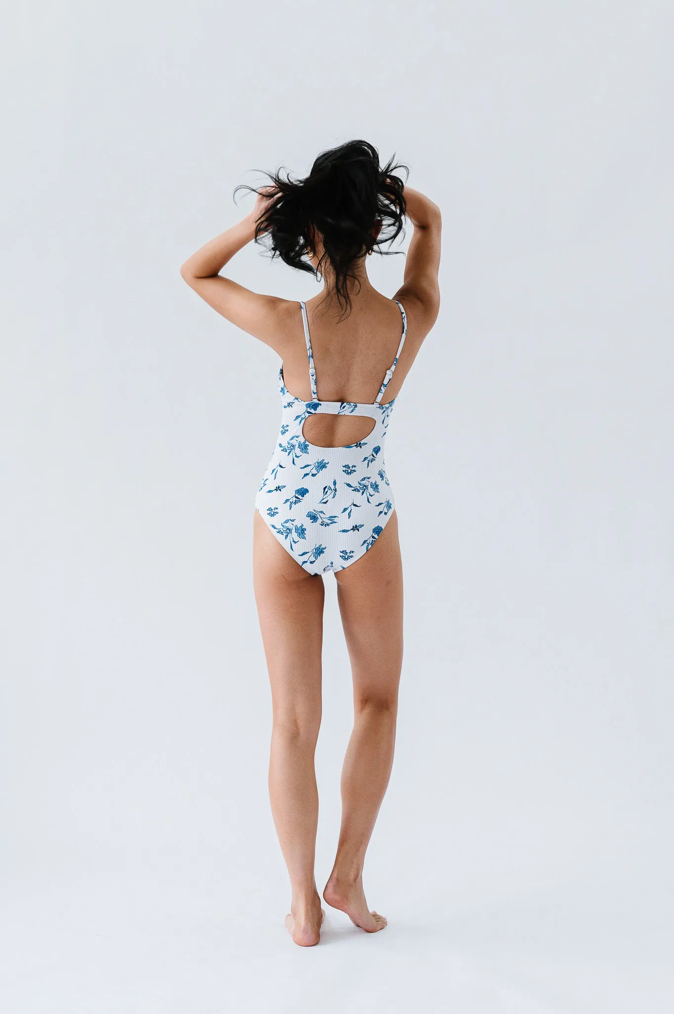 Shoreline One Piece | Ocean Blue Floral