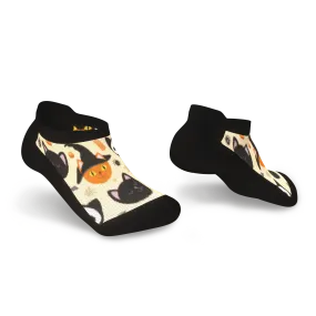 Spooky Cats Diabetic Ankle Socks