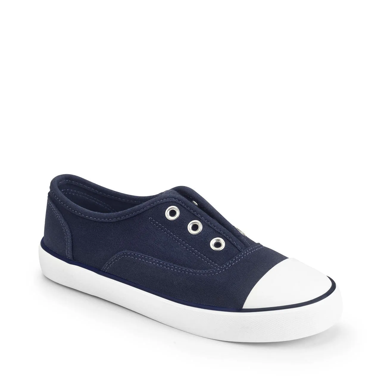 Startrite Postcard Navy blue closed slip on canvas