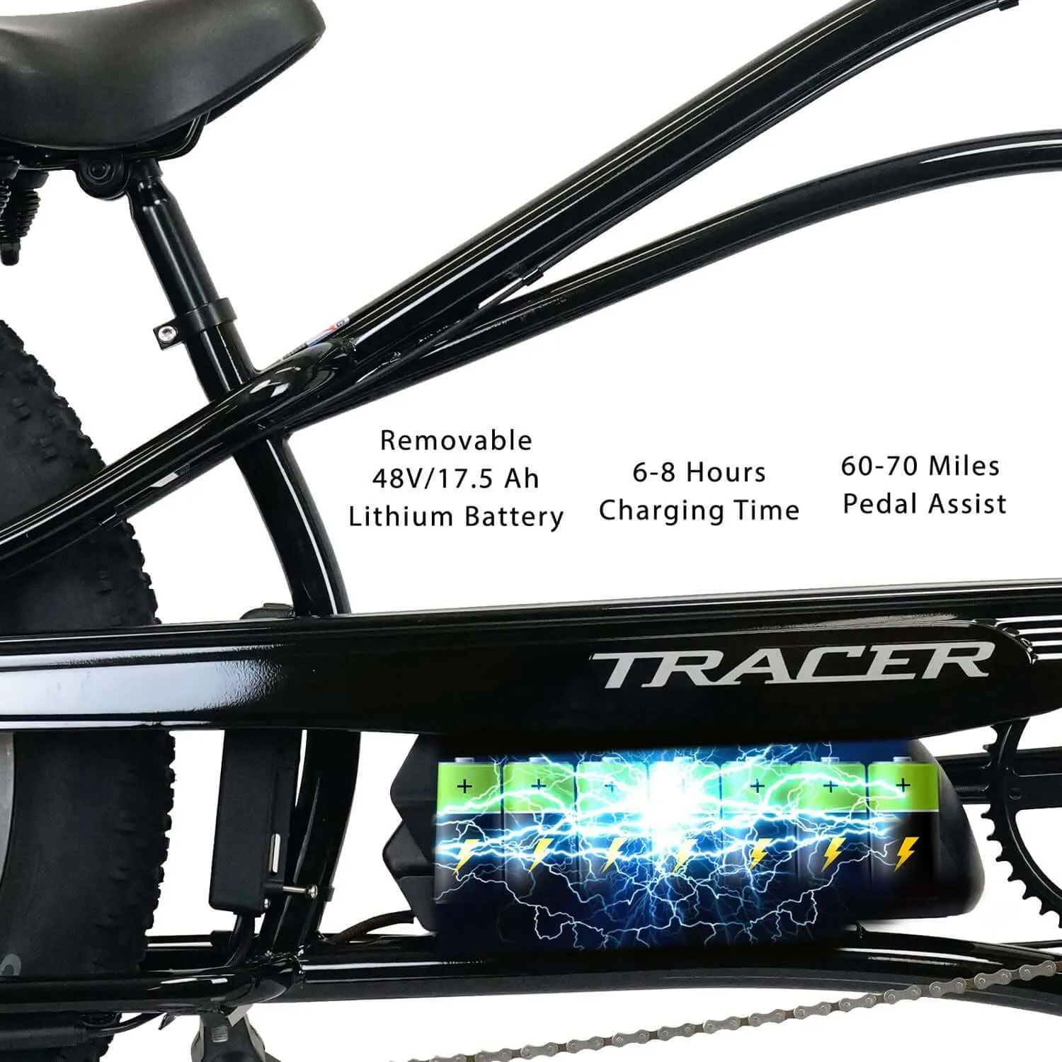 Tracer Tracker DS7 Vintage Copper Cruiser Electric Bike