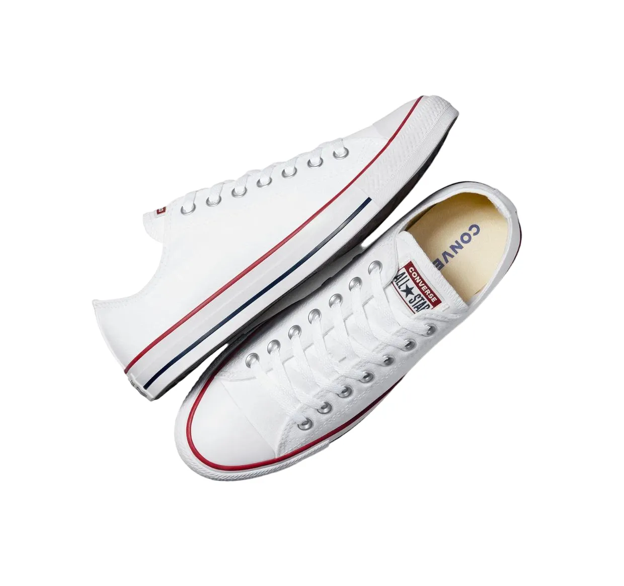 Unisex Converse Chuck Taylor All Star Classic Low Top Optical White Canvas Shoes