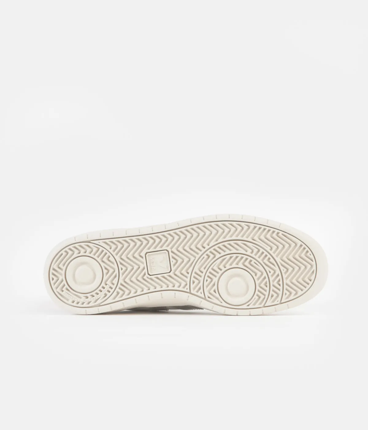 Veja V-10 Leather Shoes - Extra White / Oxford Grey / Orange Fluoro