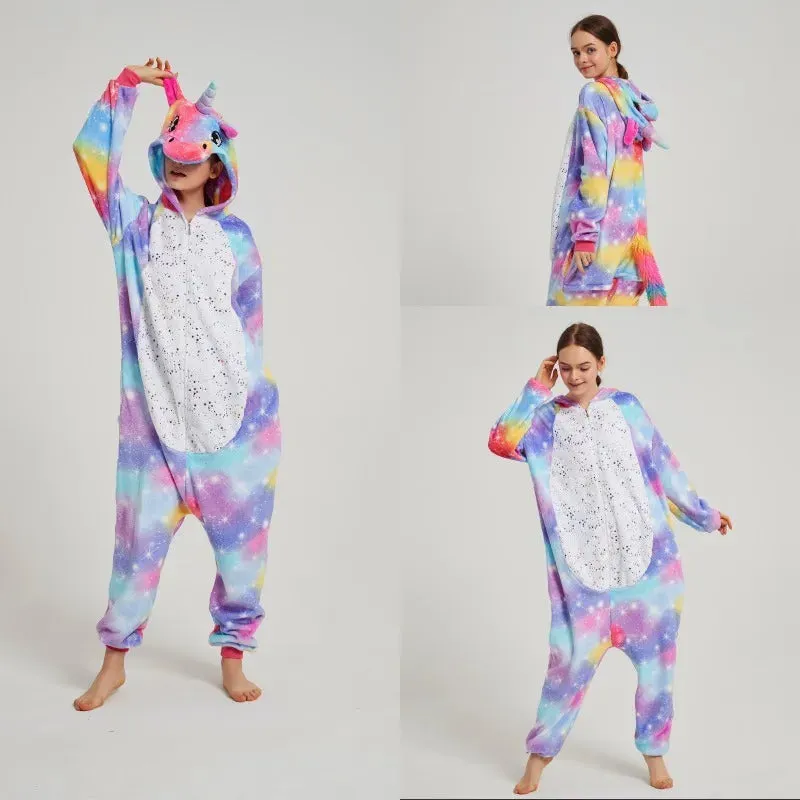 Women Pijama Animal Jumpsuit Onesie Kigurumi Unicorn Suit Shark Bodysuits Adult Flannel Sleepwear Full Body Winter