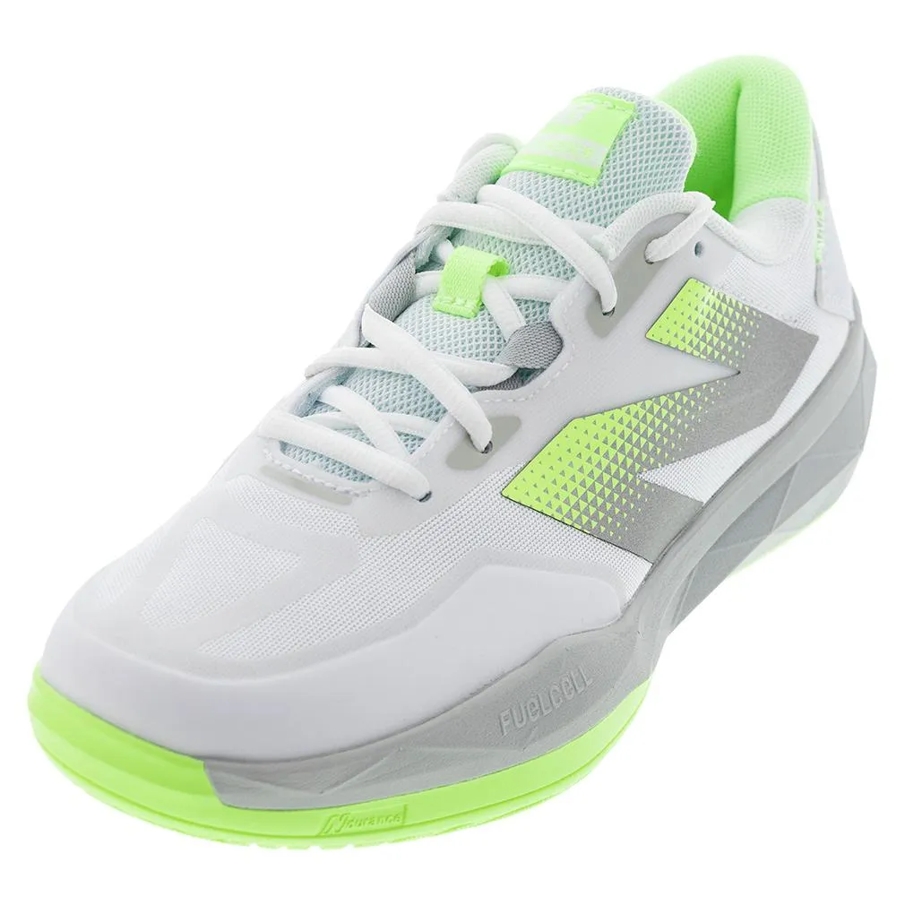 Women's FuelCell 796v4 B Width Tennis Shoes White and Bleached Lime