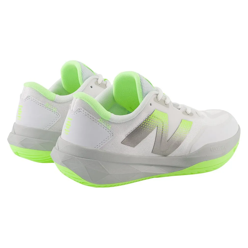 Women's FuelCell 796v4 B Width Tennis Shoes White and Bleached Lime