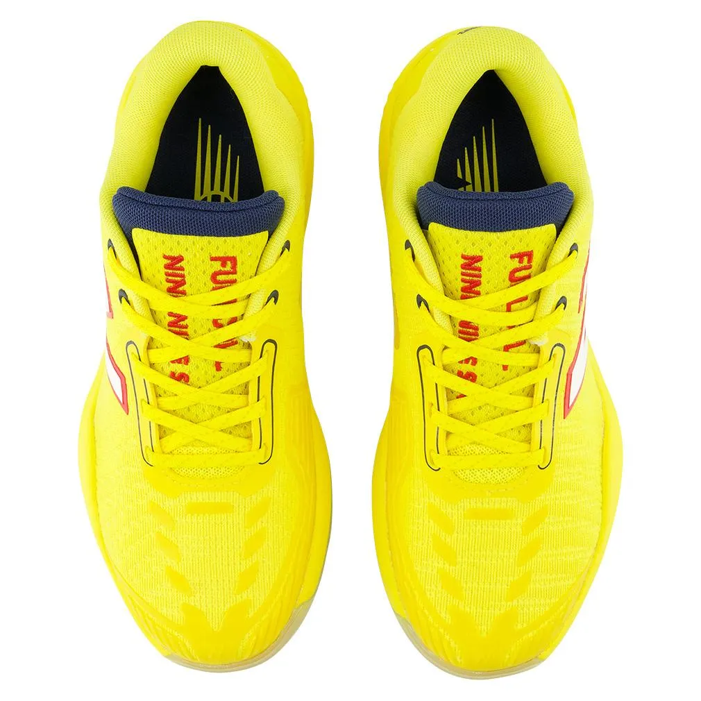 Women's FuelCell 996v5 B Width Tennis Shoes Ginger Lemon and White